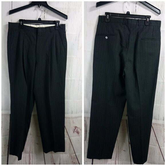 Botany 500 Couture 41R Charcoal Striped 2pc Suit - Picture 10 of 15